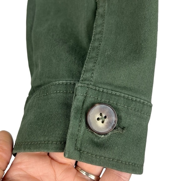 SANCTUARY Olive Green Military Inspired Cotton Utility Jacket Size Medium - Picture 5 of 7